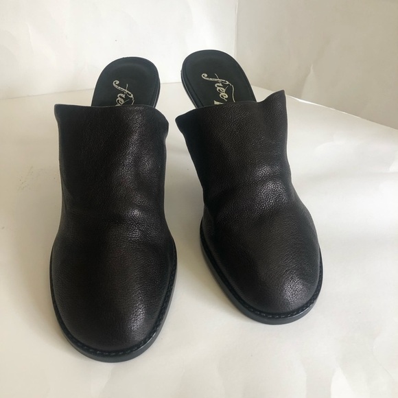 Free People Women’s Leila Stiletto Heeled Slouch Leather Mule Size 39/9 - Picture 2 of 13